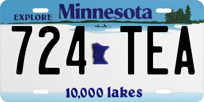 MN license plate 724TEA