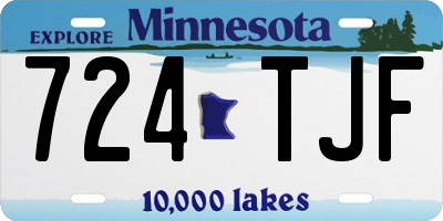 MN license plate 724TJF