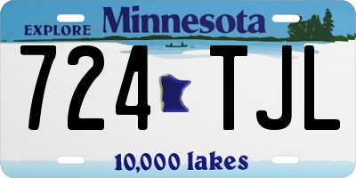MN license plate 724TJL