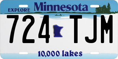 MN license plate 724TJM