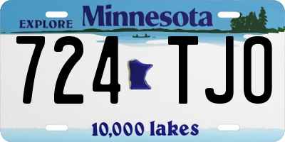 MN license plate 724TJO