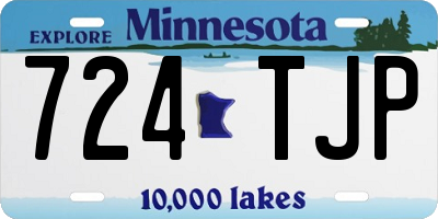 MN license plate 724TJP