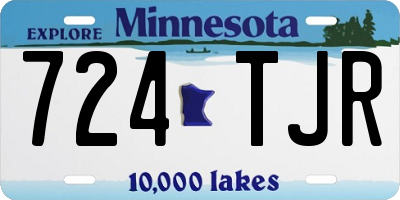 MN license plate 724TJR