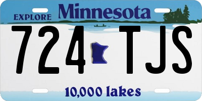 MN license plate 724TJS