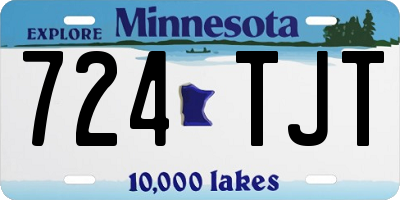 MN license plate 724TJT