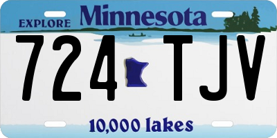 MN license plate 724TJV