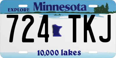 MN license plate 724TKJ