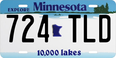 MN license plate 724TLD