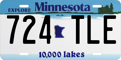 MN license plate 724TLE