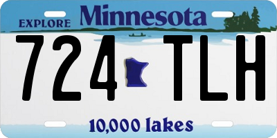 MN license plate 724TLH