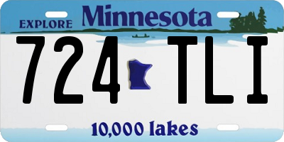 MN license plate 724TLI
