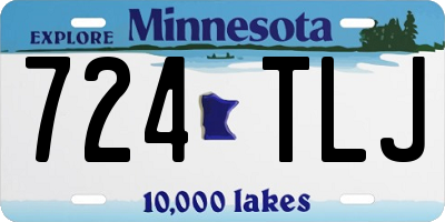 MN license plate 724TLJ