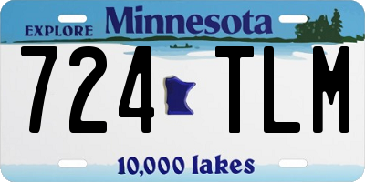 MN license plate 724TLM