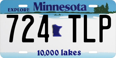 MN license plate 724TLP