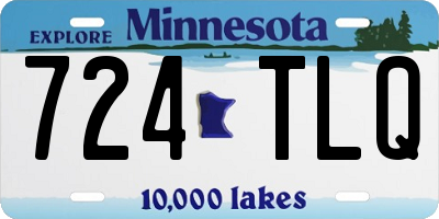MN license plate 724TLQ