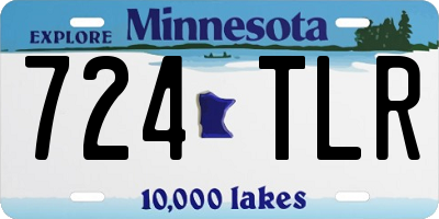 MN license plate 724TLR