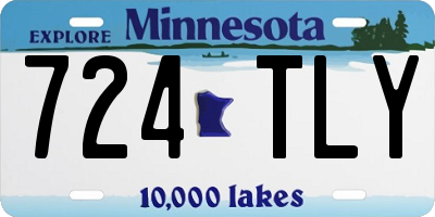 MN license plate 724TLY
