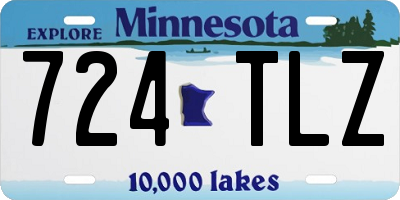 MN license plate 724TLZ