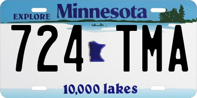 MN license plate 724TMA