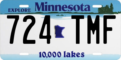 MN license plate 724TMF