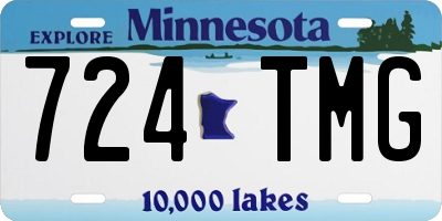MN license plate 724TMG