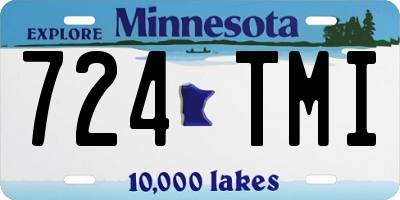 MN license plate 724TMI