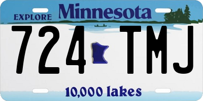 MN license plate 724TMJ