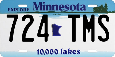 MN license plate 724TMS