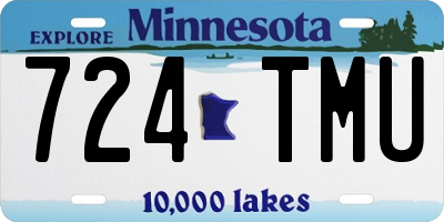 MN license plate 724TMU