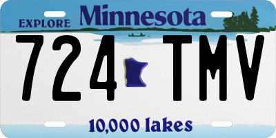 MN license plate 724TMV