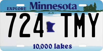 MN license plate 724TMY