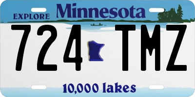 MN license plate 724TMZ