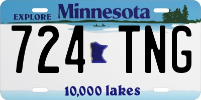 MN license plate 724TNG