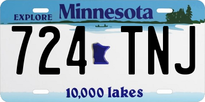 MN license plate 724TNJ