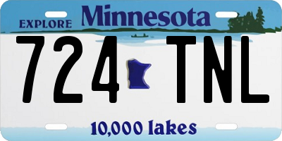 MN license plate 724TNL