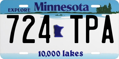 MN license plate 724TPA
