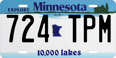 MN license plate 724TPM