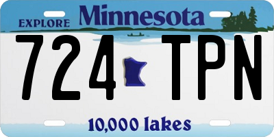MN license plate 724TPN