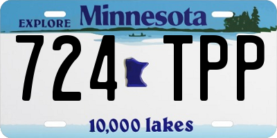 MN license plate 724TPP