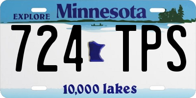 MN license plate 724TPS