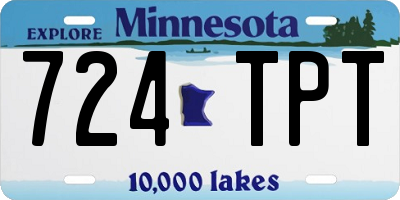 MN license plate 724TPT
