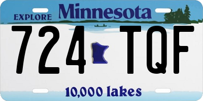 MN license plate 724TQF