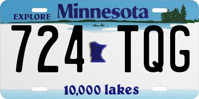 MN license plate 724TQG