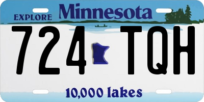 MN license plate 724TQH