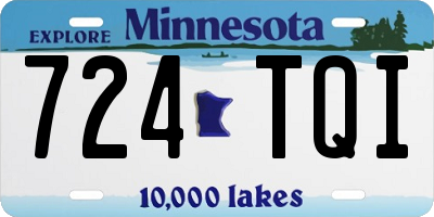 MN license plate 724TQI