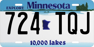 MN license plate 724TQJ