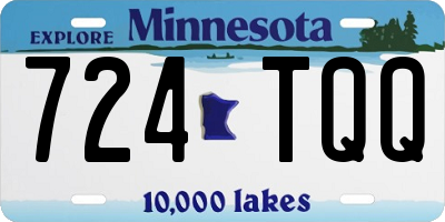 MN license plate 724TQQ
