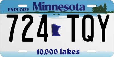 MN license plate 724TQY