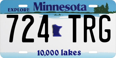 MN license plate 724TRG