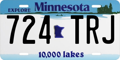 MN license plate 724TRJ